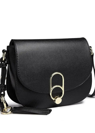 Miss Lulu WOMEN'S shoulder bag shoulder bag with zipper and tassel, modern, ideal for holiday and shopping, Crossbody Bag PlatiNum