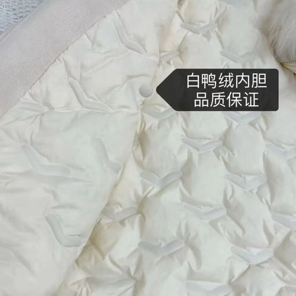 2026 Winter New Faux Fur Jacket Women's Overcoat Fashion Loose Thickened Warm Parker Coat Women's Down Jacket Outwear Casaco