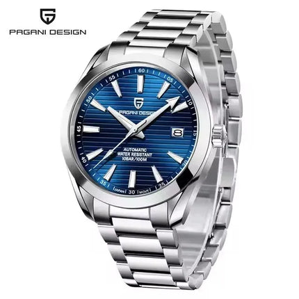 PAGANI DESIGN A150 40MM Orologio meccanico automatico da uomo con vetro zaffiro, sportivo, subacqueo, in acciaio inossidabile, impermeabile, per uomo