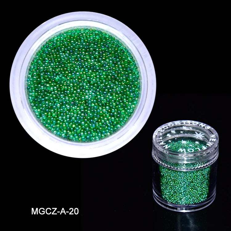 1000Pcs Gold/Silver Caviar Mini Nail Art Beads 24-Colors Micro Stainless Steel Metal Round Ball 1mm Gold Silver Manicure Bead 2028