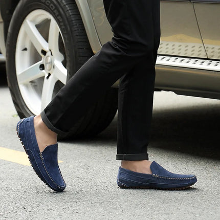 Mocassini da uomo in pelle scamosciata di lusso 2022 scarpe casual da uomo scarpe da barca fatte a mano da uomo Slipon scarpe da guida mocassini maschili Zapatos
