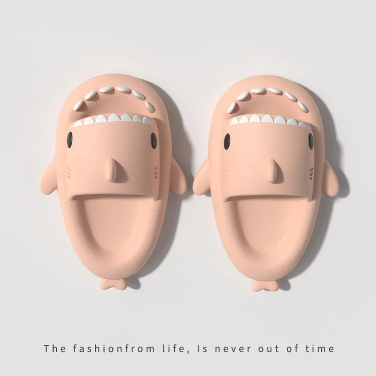 Cute Shark Slippers for Women & Men Summer Platform Night Glow-in-the-Dark Indoor Beach Slides Home Street Wear DIY Accessory