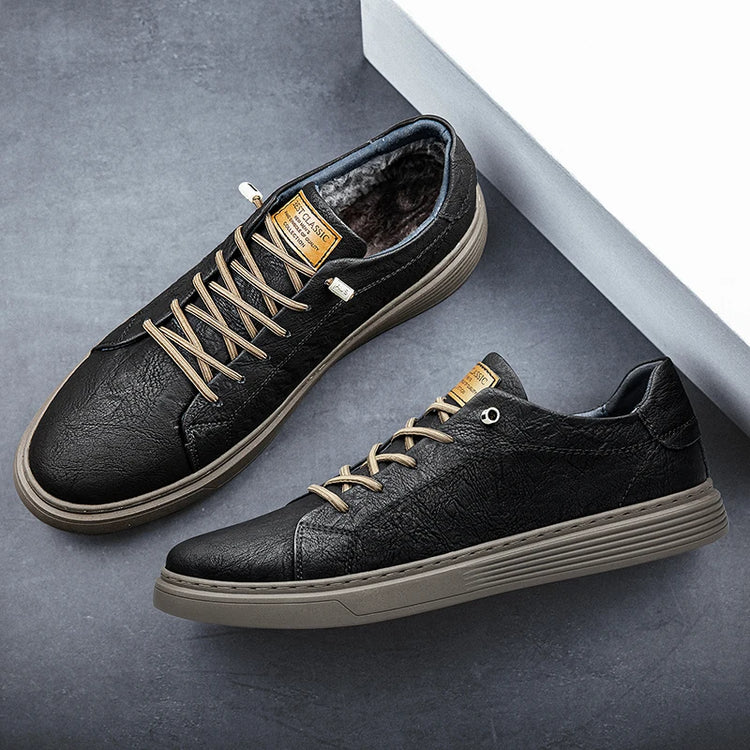 Italian Brand Black Genuine Leather Oxford Shoes UNISEX Casual Shoes Lace Up Flat Sneakers  Luxury Shoes for Men Big Size: 36-47