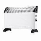 2000W Electric Convection Heater with Adjustable Thermostat and 3 Power Levels, Silent Low-Consumption Heater for Wall or Floor