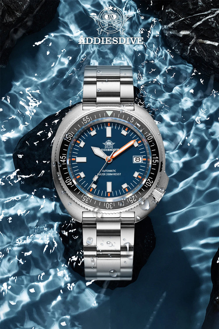 ADDIESDIVE 2025 NEW NH35A Automatic Mechanical Watches Watch For Man BGW9 Blue Luminous 20Bar Waterproof Sapphire Glass Japan