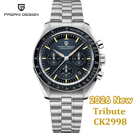 PAGANI DESIGN 2025 Nuovo progetto AK Orologi da uomo Orologio da polso al quarzo di lusso per uomo AR Sapphire Cronografo automatico con data