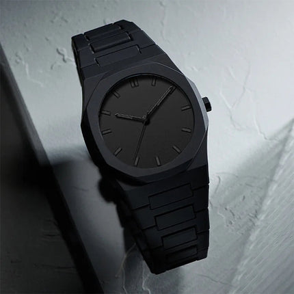 Orologio al quarzo dal design minimalista per uomo, casual, leggero, cinturino in plastica, impermeabile, sportivo, da lavoro, orologio creativo da uomo platinumshop