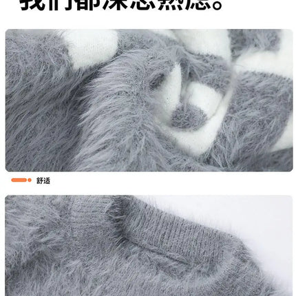 2026 Winter Fashion Sweater Men Casual Knit Pullovers Mens Thick Warm letter pattern Sweaters Men's Daily Warm sweaters male