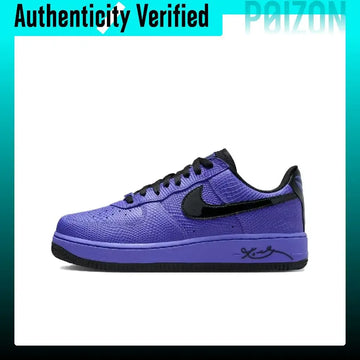 Nike x Kobe Bryant Air Force 1 Slip Resistant Abrasion Resistant Low top Skateboard Shoes Unisex Black Purple II7062-500