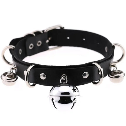 1Pc Harajuku Cuore Sexy Rivetti Cuoio DELL'UNITÀ di elaborazione Nero Goth Punk Girocollo Per Y2K Ragazze FAI DA TE Goth Star Pentagramma Collane Grosse Gioielli PlatiNum