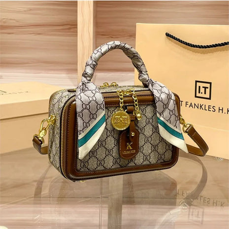 Brand Women's Bag 2025 New Style Light Luxury Western Style High Quality Handbag Designer Casual Versatile Crossbody Bag PlatiNum