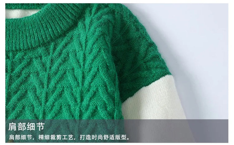 Thorn Style Spliced Knitted Sweater 2025 Fashionable High Street Autumn Winter Warm Men's Top Hip-hop Streetwear Fishing Sports