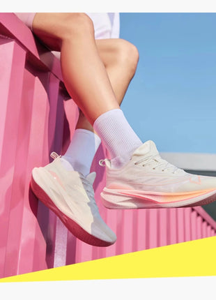 Xtep 2000KM 2.0 Running Shoes Women  Summer Shock Absorption Professional TPU Sneakers 876218110044 (suggest half size down) PlatiNum