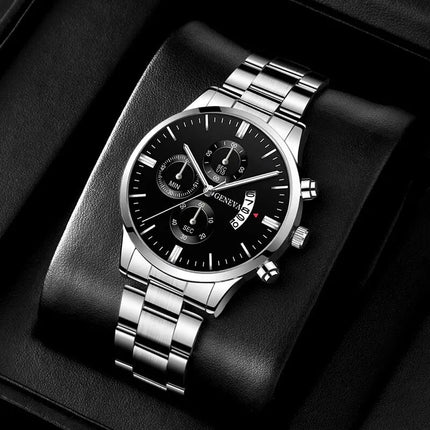 Orologio da uomo alla moda Orologio da polso al quarzo con calendario di lusso Orologi da lavoro Orologio da uomo Orologio da polso con cinturino maschile platinumshop