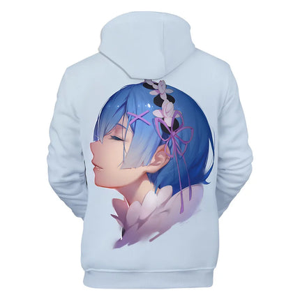 Harajuku Hip Hop Comfortable Re ZERO Rem Ram 3D print Hoodies Sweatshirts Men/Women Sweatshirt Adult/Child Casual Pullovers