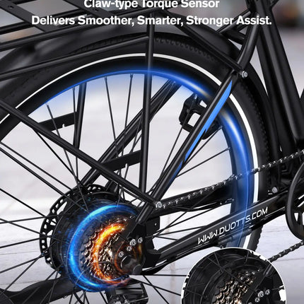 Bicicletta Elettrica DUOTTS C29 Max con Motore da 250W, Batteria 48V18AH, Freno a Disco Idraulico, Pneumatici da 29 Pollici, E-bike per Pendolari Urbani