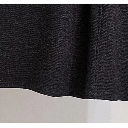 Thicken Woolen Skirt For Women Autumn Winter High Waist Loose A-Line Skirts Elegant Office Lady Mid-length Skirt PlatiNum