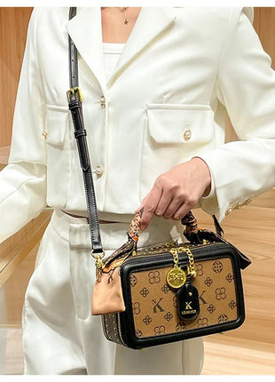 Brand Women's Bag 2025 New Style Light Luxury Western Style High Quality Handbag Designer Casual Versatile Crossbody Bag PlatiNum