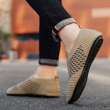 YRZL Mocassini da uomo Mocassini da guida Fondo sottile Scarpe basse da passeggio Mocassini casual antiscivolo traspiranti Scarpe estive da uomo