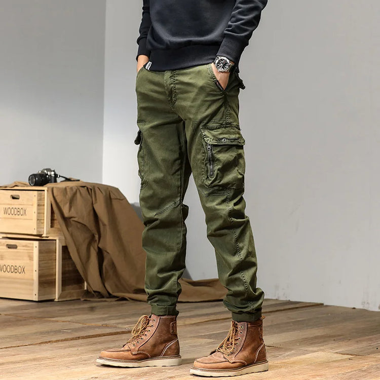 CAAYU American Casual Men'S Work Pants Hip-Hop Fashion Casual Versatile Multi Pocket Design Work Pants Long Pants Men'S Long Pan