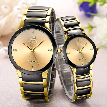 ORLANDO Orologi di lusso da uomo Nuovo arrivato Orologio da polso in acciaio al quarzo oro nero freddo Squisito orologio Masculino Relogio Orologio di moda platinumshop