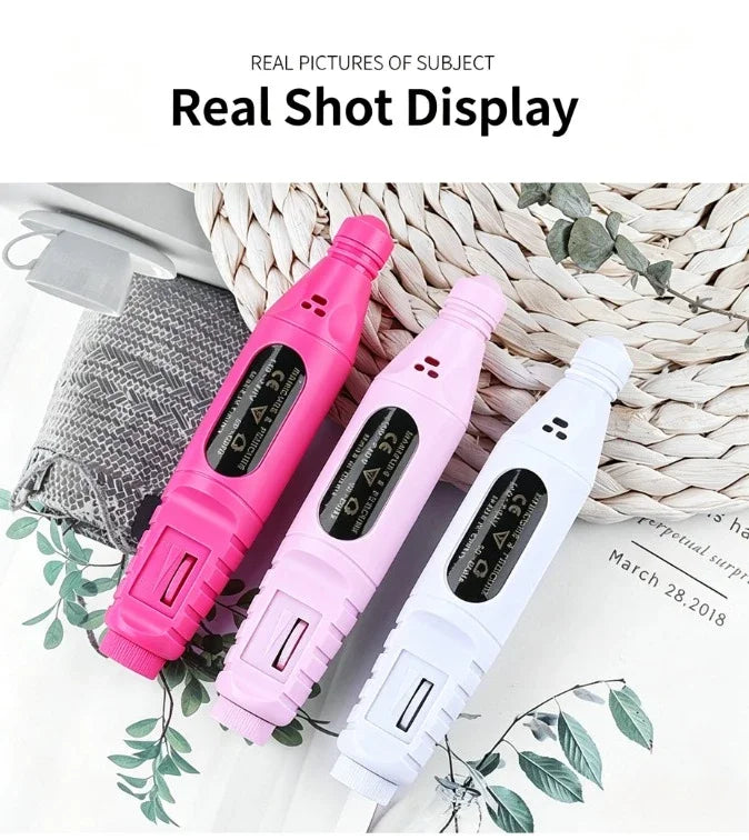 Pen‑Form Manicure Pedicure Grinding Machine Compact Electric Nail Polisher Drill For Daily Nail Grooming And Diy Hand‑Made Nail Creation