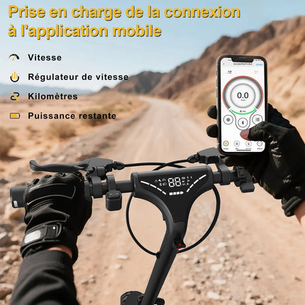 TODIMART X5S scooter elettrici per adulti doppio motore 2000W 48V 18.2Ah velocità 50 km/h pneumatico fuoristrada pieghevole 10" platinumshop