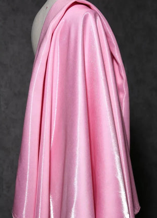 Tessuto Satinato Liquido Lucido di Lusso Riflettente Effetto Galassia per Abiti da Sposa e Design di Abiti alla Moda