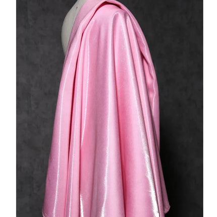Tessuto Satinato Liquido Lucido di Lusso Riflettente Effetto Galassia per Abiti da Sposa e Design di Abiti alla Moda
