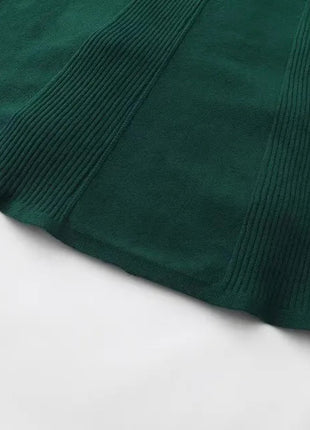 62-96cm Waist Fall Winter Long Skirts Women Elegant Handmade Embriodery Crochet Red Fruit Cashmere Wool Knitted Emerald Skirts PlatiNum