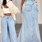 Light washed blue