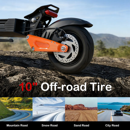 Monopattino Elettrico Fuoristrada AOVOPRO 1200W ad Alte Prestazioni con Controllo APP, Scooter Elettrico Intelligente 13.5AH con Autonomia di Circa 50KM per Adulti