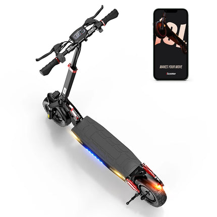 Monopattino Elettrico iX3 1000W 40km/h per Adulti, Pneumatici Fuoristrada da 10 Pollici, Batteria 48V10Ah, Autonomia 30-40km, Monopattini Pieghevoli con APP