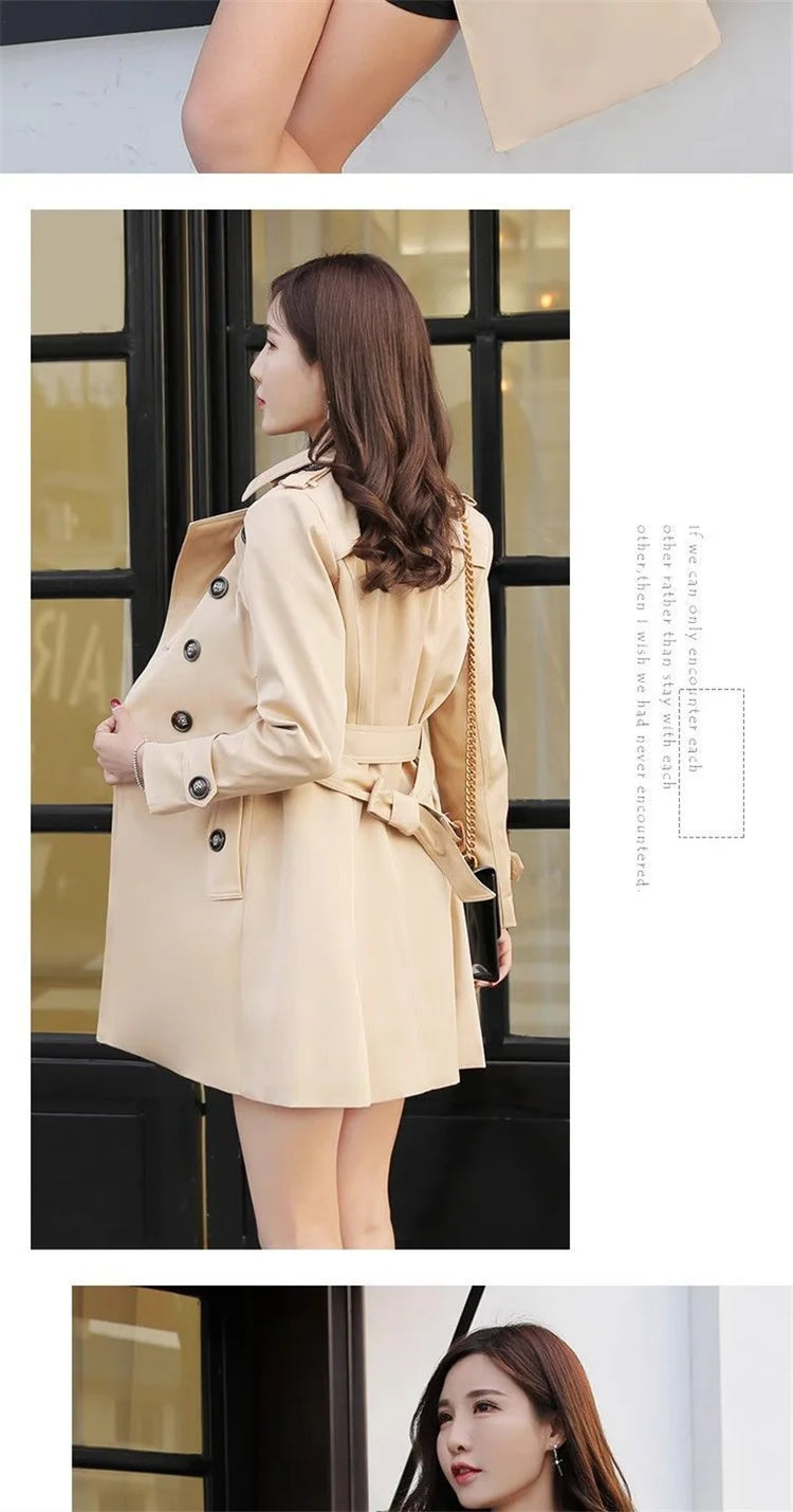 Xiaoxiangfeng Jacket Women2026Spring Autumn Winter New Fashion Windbreaker British Style Long Trench Coat Loose Female Outerwear