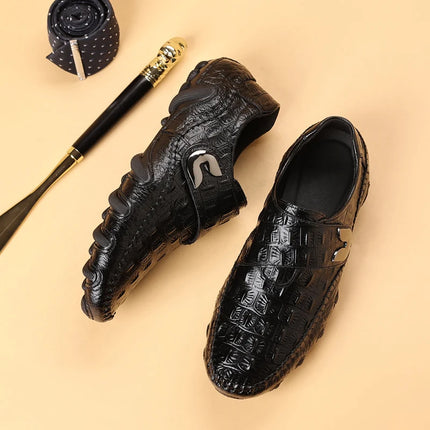 Mocassini Estivi da Uomo per Matrimonio, Scarpe Eleganti da Passeggio, Mocassini da Guida, Nuovi Arrivi Scarpe Casual da Uomo in Pelle Spaccata Slip-on, Scarpe Basse da Uomo