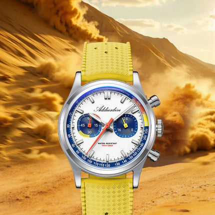 ADDIESDIVE HOT 38mm Men's Watch AD2549 BGW9 Super Luminous Fluorocarbon Rubber 10Bar Waterproof 0S21 Chronograph Quartz Watches