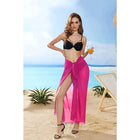 Sarong Lungo in Chiffon, Copricostume Trasparente da Spiaggia, Sciarpa Sexy per Bikini, Copricostume Unico per Donne in Vacanza platinumshop
