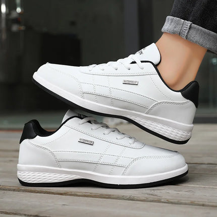 Pu Leather Men Shoes Sneakers Trend Casual Breathable Leisure Male Sneakers Non-Slip Footwear Vulcanized Shoes Tenis Masculino