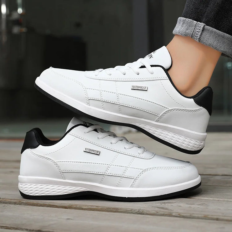Pu Leather Men Shoes Sneakers Trend Casual Breathable Leisure Male Sneakers Non-Slip Footwear Vulcanized Shoes Tenis Masculino