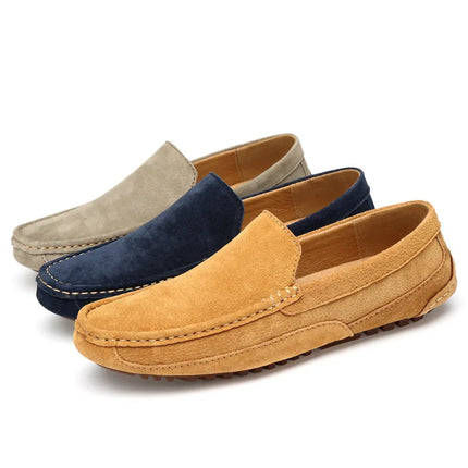 Mocassini da uomo in pelle scamosciata di lusso 2022 scarpe casual da uomo scarpe da barca fatte a mano da uomo Slipon scarpe da guida mocassini maschili Zapatos