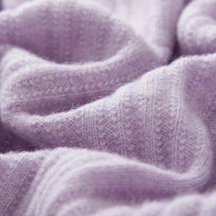 Autumn Winter Women Tiered Skirt Cashmere A-line Pleated Skirt Elastic Waist 100% Cashmere Knitted High Quality Soft Solid Dress PlatiNum