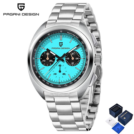 Nuovo Orologio da Uomo PAGANI DESIGN Panda 2026, Orologio al Quarzo Retrò, Cronografo Impermeabile con Vetro Zaffiro AR, Luminoso, Sportivo, in Acciaio Inossidabile