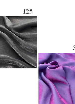 Tessuto di raso setoso in cristallo di vetro, tessuto iridescente glitterato, materiale per abiti lucidi, tessuto per indumenti lucido