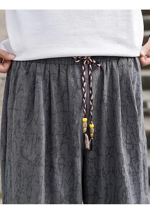 Pantaloni da samurai giapponesi Kimono da uomo Pantaloni casual in cotone retrò da uomo Pantaloni larghi casual Hip Hop Harajuku di alta qualità da uomo