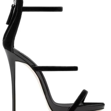 2025 New Luxury Womens Shoes Summer Sexy Stiletto High Heel Pumps Fashion High-quality Banquet Zipper Strap High Sandals Zapatos PlatiNum
