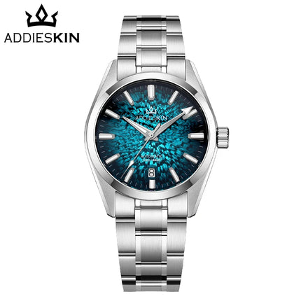 AddiesKin Men Automatic Watch Miyota 9015 Sapphire Crystal 100M Waterproof Luminous Stainless Steel Luxury Wristwatch