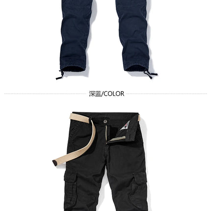 Taglia 28-40 pantaloni tattici militari da uomo tuta lavata multitasche da uomo pantaloni larghi in cotone pantaloni cargo maschili per uomo pantaloni uomo