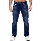 Straight Jeans Men Washed no hole Jean Spring Summer Boyfriend Jeans Streetwear Loose Cacual Designer Long Denim Pants Trousers PlatiNum