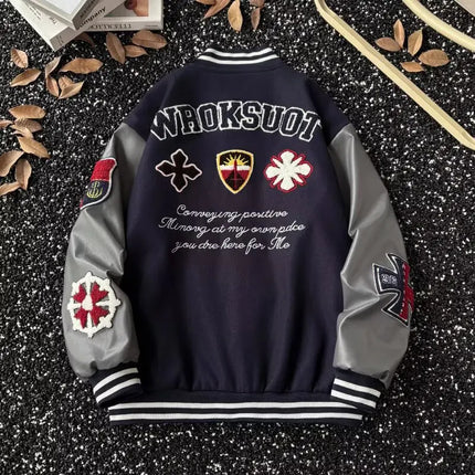 2025 Fashion Trend Baseball Jacket American Style Men's Casual Retro Coat Street Fashion Harajuku Brand Autumn Coat y2k clothes