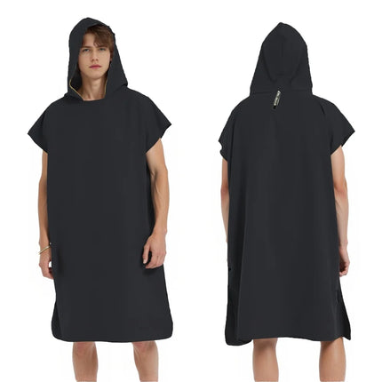 Asciugamano poncho da surf con cappuccio Asciugamano in spugna ad asciugatura rapida Cambio di copertura per adulti Surf Nuoto Spiaggia Sport acquatici Ocean Essential Acc